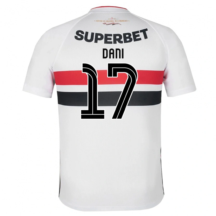 Danxen Hombre Camiseta Dani #17 Blanco Rojo Negro 1ª Equipación 2026/27 La Camisa México