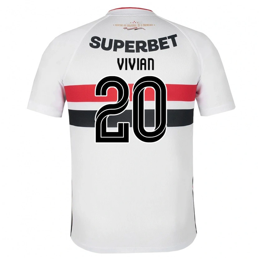 Danxen Hombre Camiseta Vivian #20 Blanco Rojo Negro 1ª Equipación 2026/27 La Camisa México