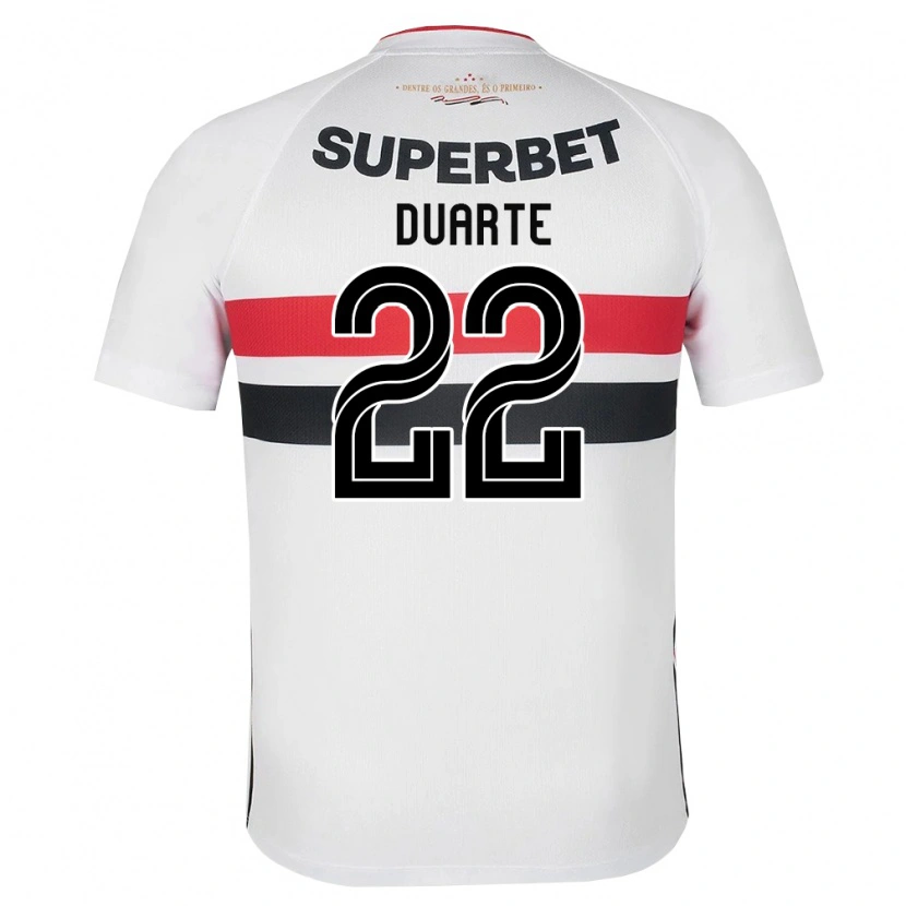 Danxen Hombre Camiseta Domingos Duarte #22 Blanco Rojo Negro 1ª Equipación 2026/27 La Camisa México
