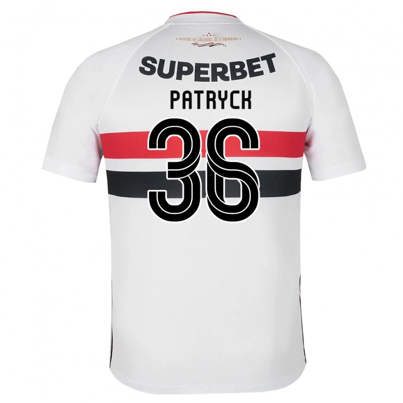 Danxen Hombre Camiseta Patryck #36 Blanco Rojo Negro 1ª Equipación 2026/27 La Camisa México