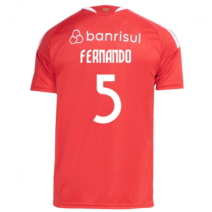 Danxen Hombre Camiseta Fernando #5 Rojo Blanco 1ª Equipación 2026/27 La Camisa México