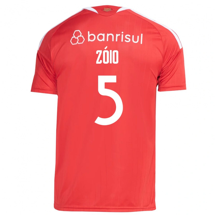 Danxen Hombre Camiseta Zóio #5 Rojo Blanco 1ª Equipación 2026/27 La Camisa México