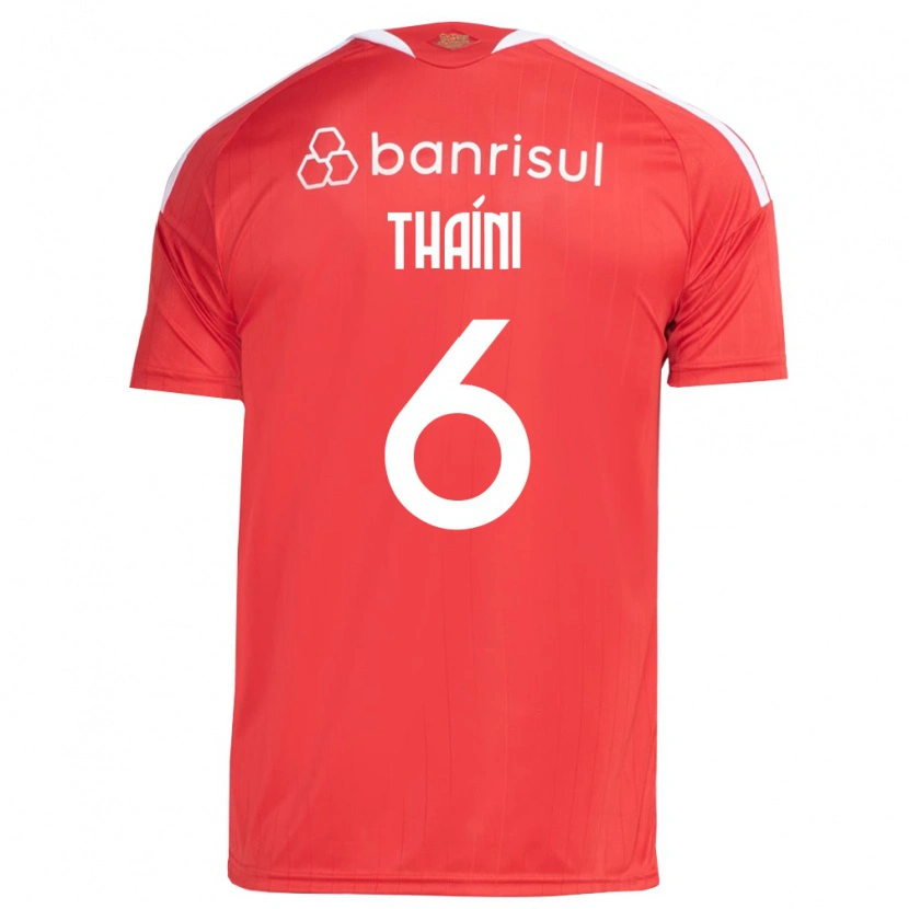 Danxen Hombre Camiseta Thaíni #6 Rojo Blanco 1ª Equipación 2026/27 La Camisa México