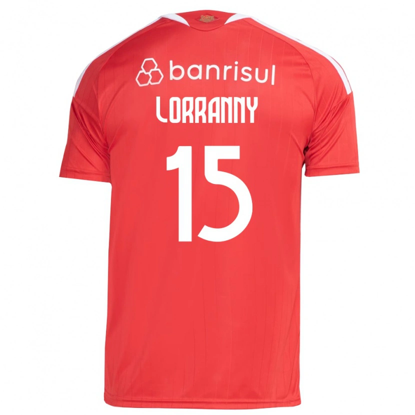 Danxen Hombre Camiseta Lorranny #15 Rojo Blanco 1ª Equipación 2026/27 La Camisa México