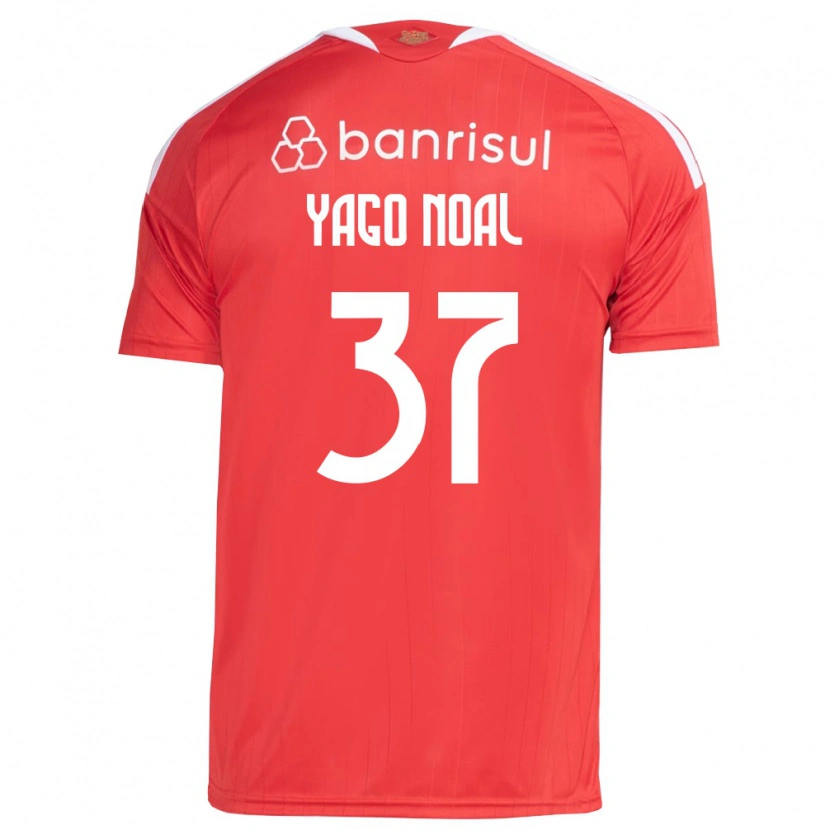 Danxen Hombre Camiseta Yago Noal #37 Rojo Blanco 1ª Equipación 2026/27 La Camisa México