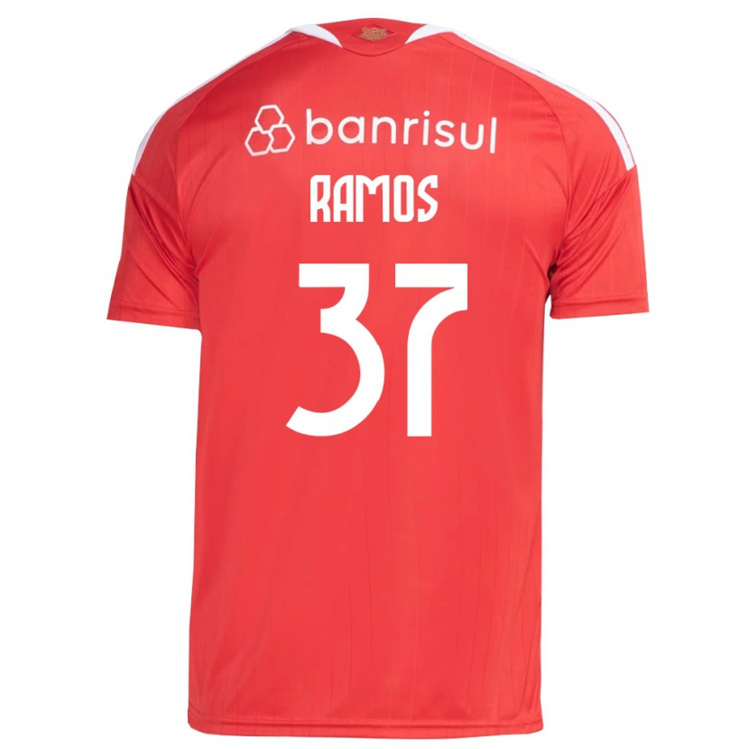 Danxen Hombre Camiseta Lucas Ramos #37 Rojo Blanco 1ª Equipación 2026/27 La Camisa México