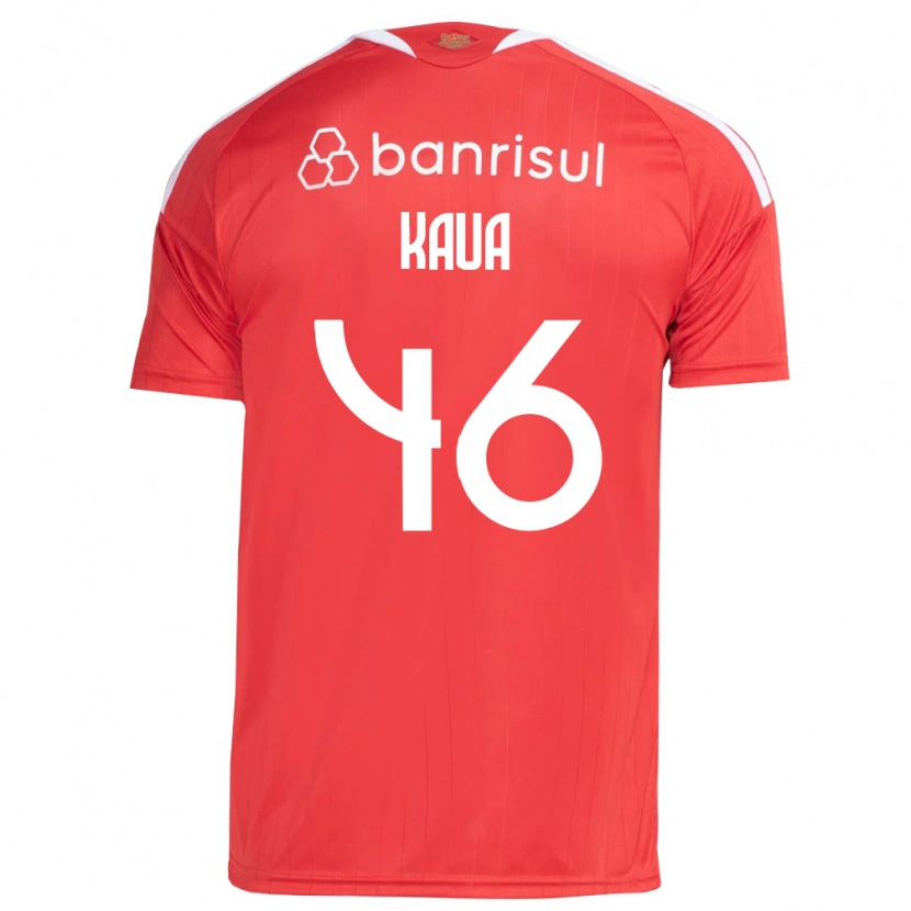 Danxen Hombre Camiseta Pedro Kauã #46 Rojo Blanco 1ª Equipación 2026/27 La Camisa México