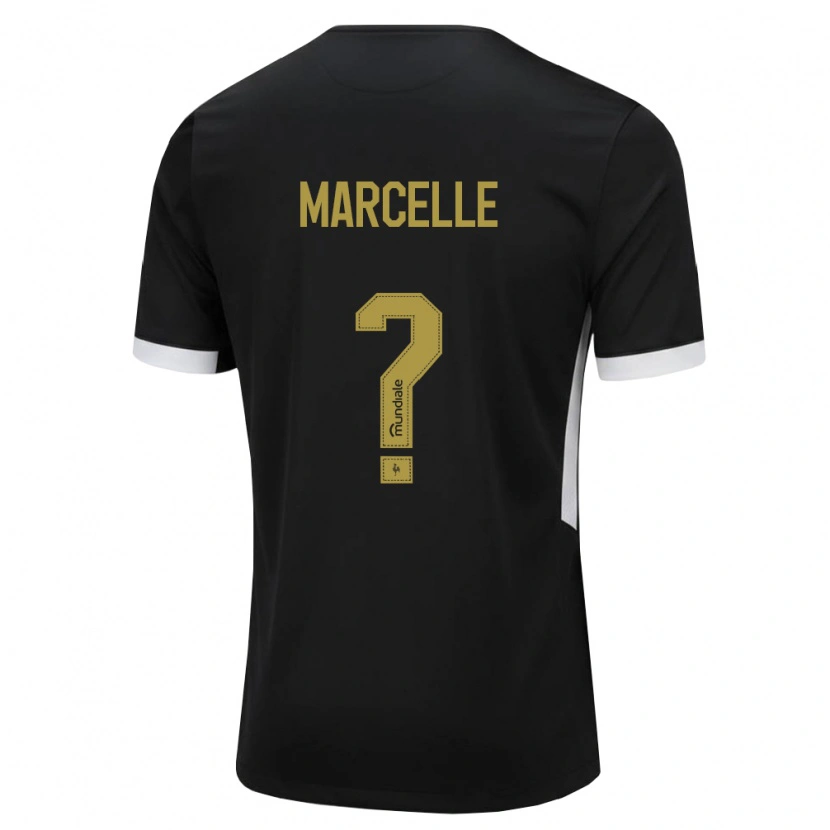Danxen Hombre Camiseta Marcelle #0 Blanco Negro Amarillo 1ª Equipación 2026/27 La Camisa México