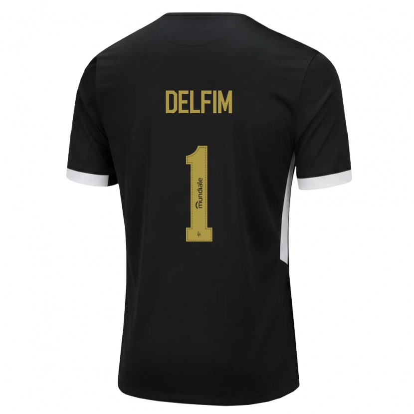 Danxen Hombre Camiseta Gabriel Delfim #1 Blanco Negro Amarillo 1ª Equipación 2026/27 La Camisa México
