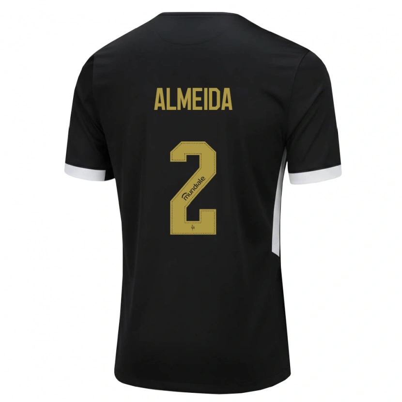 Danxen Hombre Camiseta Samuel Almeida #2 Blanco Negro Amarillo 1ª Equipación 2026/27 La Camisa México