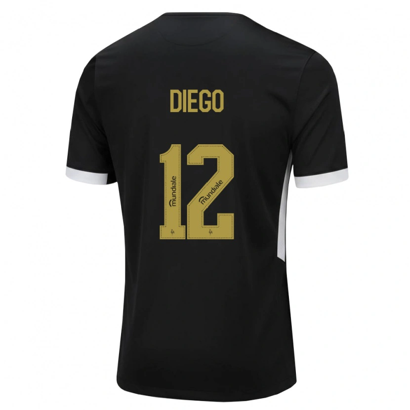Danxen Hombre Camiseta Diego #12 Blanco Negro Amarillo 1ª Equipación 2026/27 La Camisa México