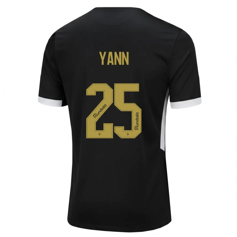 Danxen Hombre Camiseta Yann Neves #25 Blanco Negro Amarillo 1ª Equipación 2026/27 La Camisa México