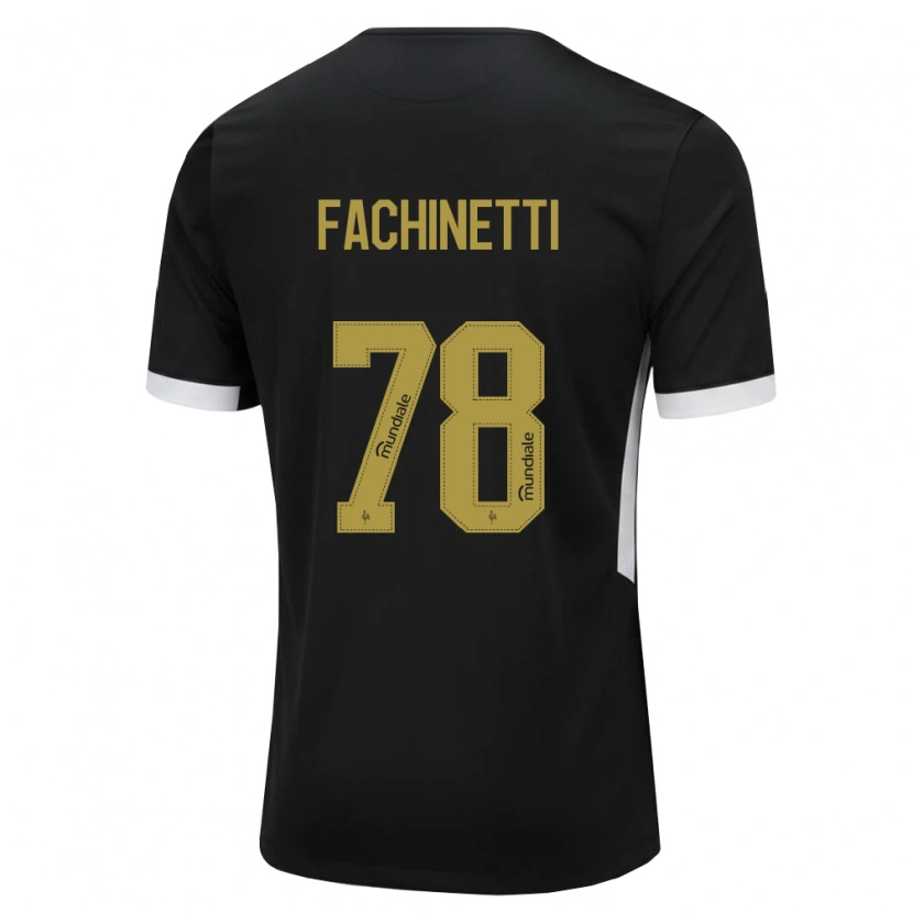 Danxen Hombre Camiseta Pedro Fachinetti #78 Blanco Negro Amarillo 1ª Equipación 2026/27 La Camisa México