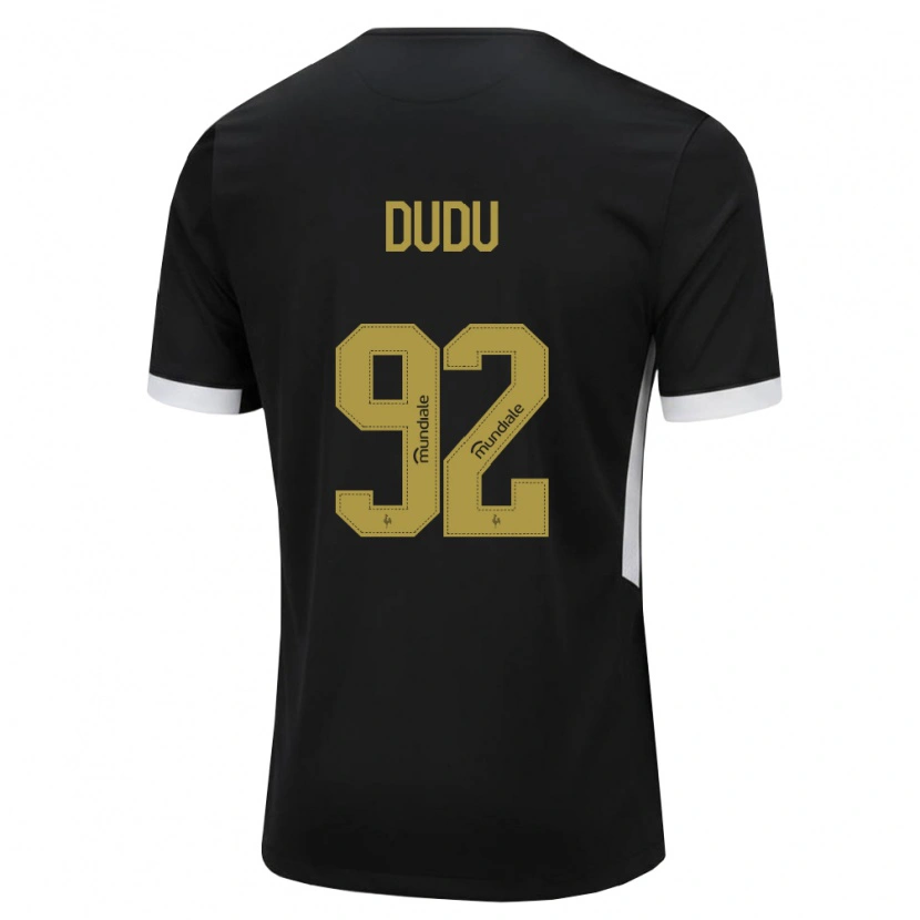 Danxen Hombre Camiseta Dudu #92 Blanco Negro Amarillo 1ª Equipación 2026/27 La Camisa México