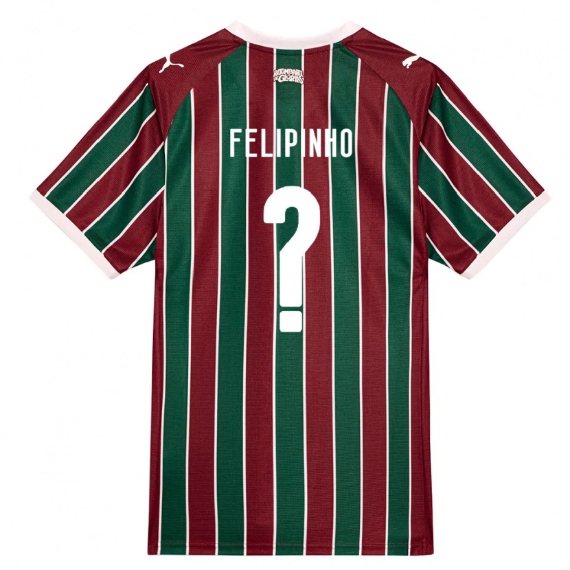 Danxen Hombre Camiseta Felipinho #0 Verde Borgoña Blanco 1ª Equipación 2026/27 La Camisa México