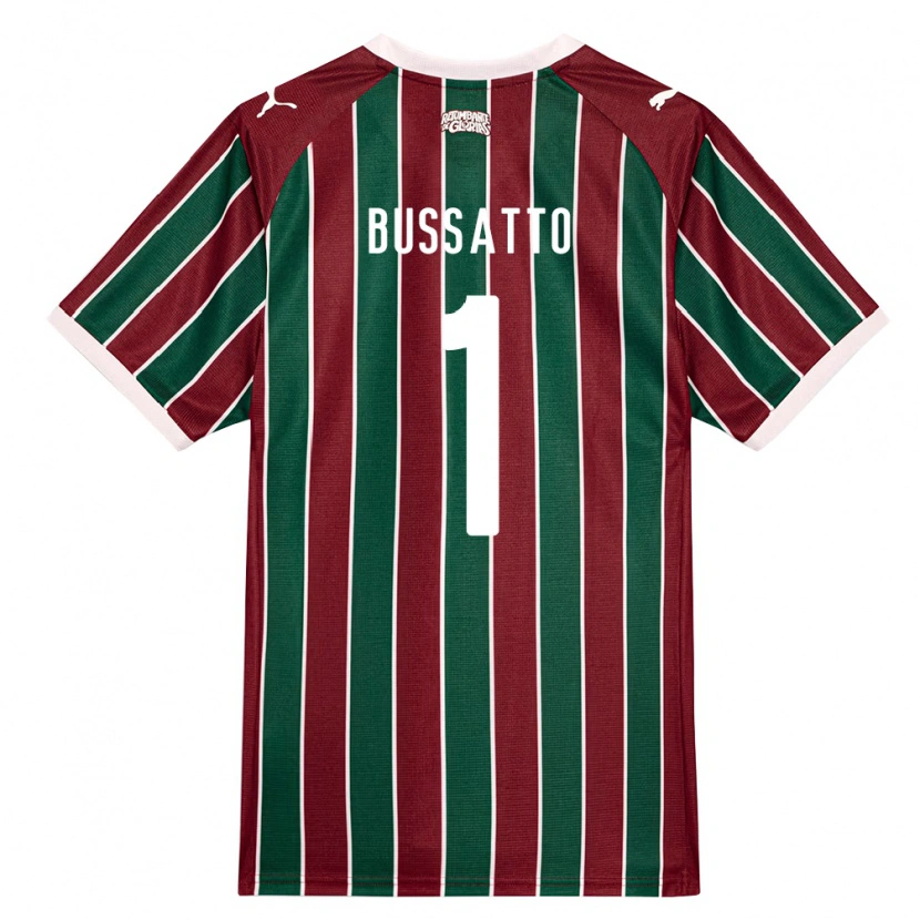 Danxen Hombre Camiseta Letícia Bussatto #1 Verde Borgoña Blanco 1ª Equipación 2026/27 La Camisa México