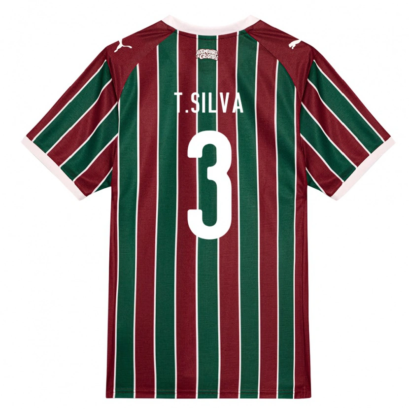 Danxen Hombre Camiseta Thiago Silva #3 Verde Borgoña Blanco 1ª Equipación 2026/27 La Camisa México