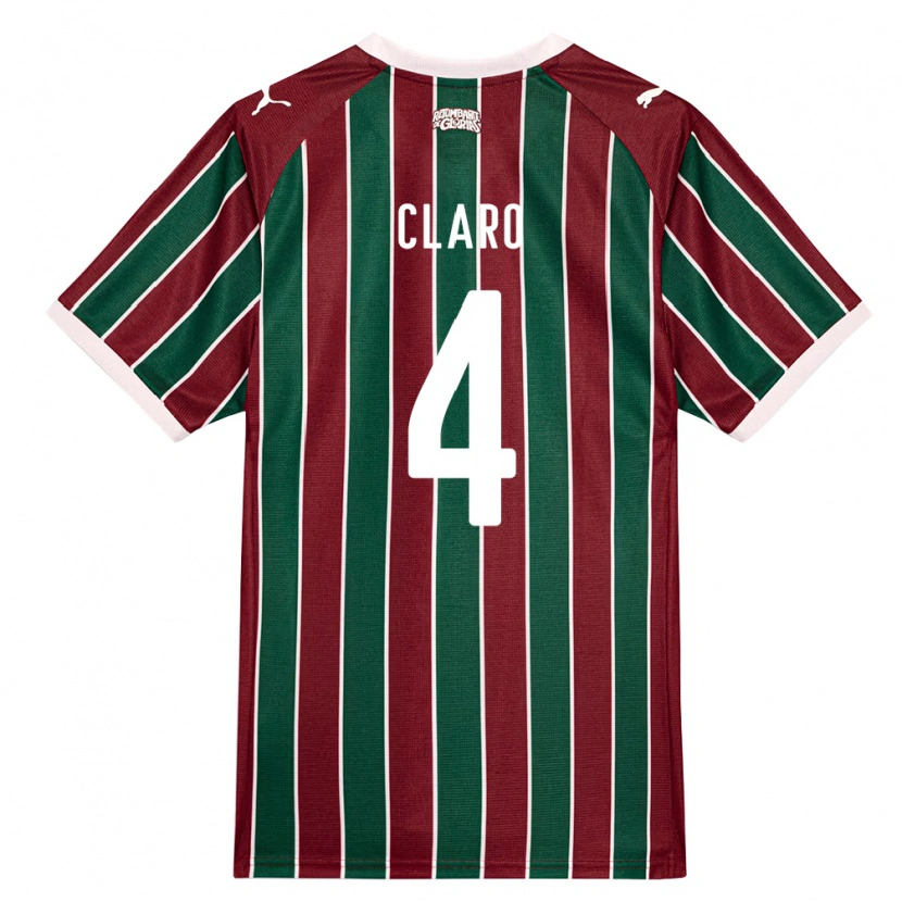 Danxen Hombre Camiseta Luccas Claro #4 Verde Borgoña Blanco 1ª Equipación 2026/27 La Camisa México