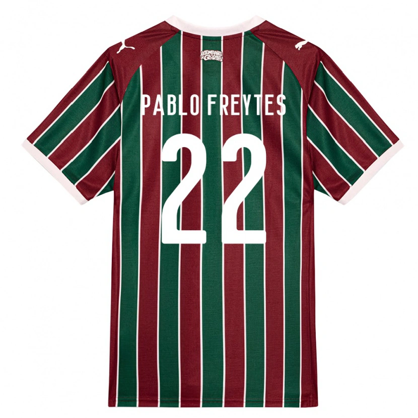 Danxen Hombre Camiseta Juan Pablo Freytes #22 Verde Borgoña Blanco 1ª Equipación 2026/27 La Camisa México