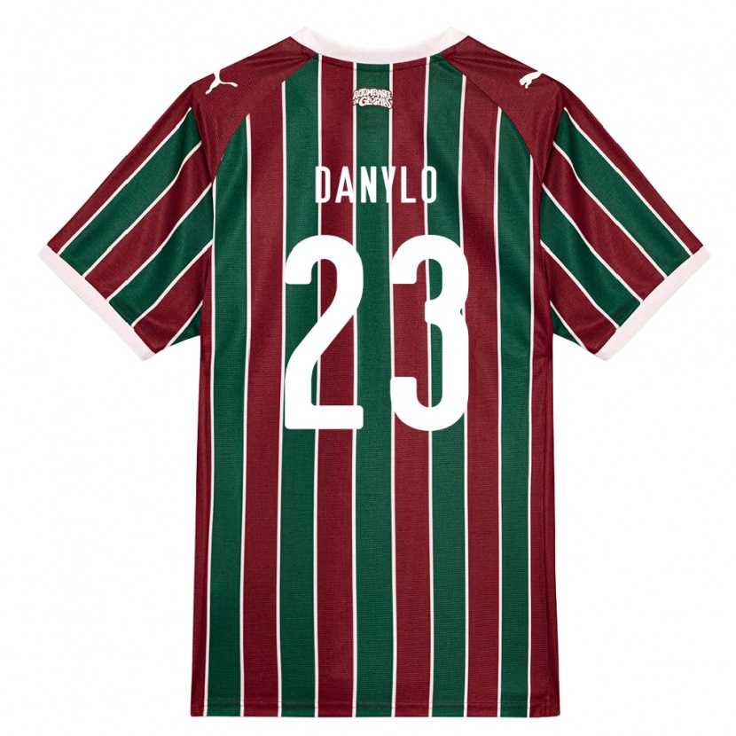 Danxen Hombre Camiseta Danylo Do Amaral Barroso #23 Verde Borgoña Blanco 1ª Equipación 2026/27 La Camisa México