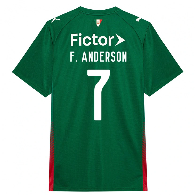 Danxen Hombre Camiseta Felipe Anderson #7 Verde Rojo Blanco 1ª Equipación 2026/27 La Camisa México