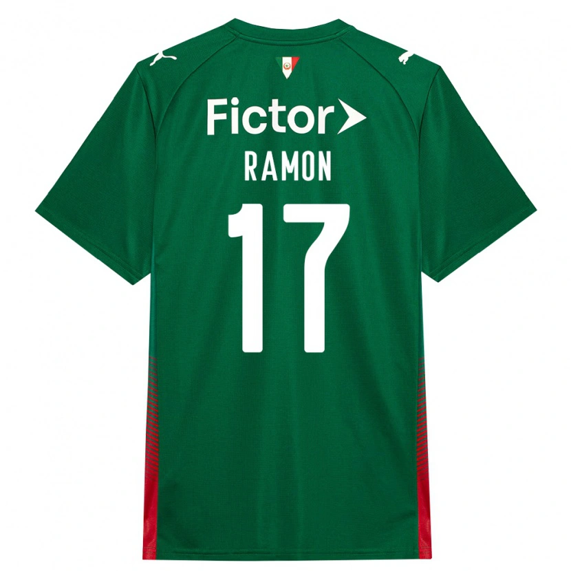 Danxen Hombre Camiseta Ramon Riquelme #17 Verde Rojo Blanco 1ª Equipación 2026/27 La Camisa México