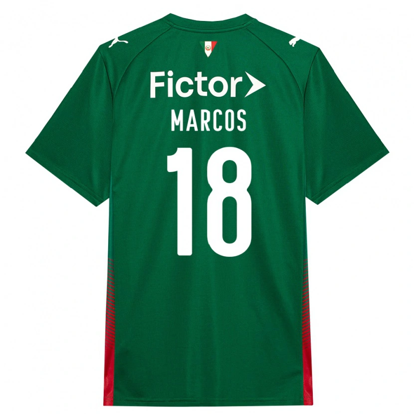 Danxen Hombre Camiseta Antônio Marcos #18 Verde Rojo Blanco 1ª Equipación 2026/27 La Camisa México
