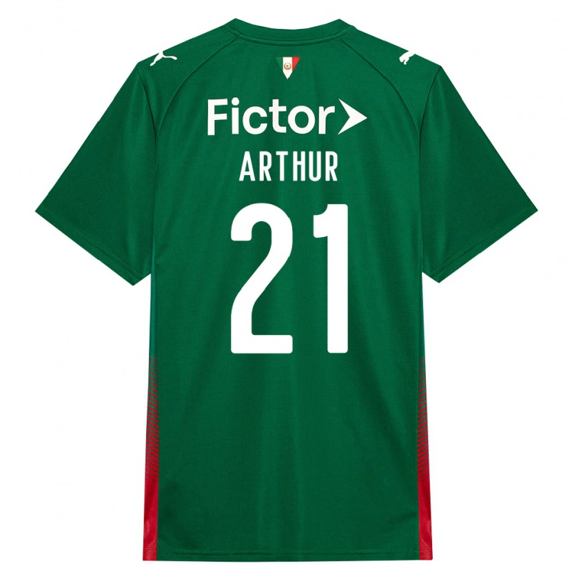 Danxen Hombre Camiseta Luis Arthur #21 Verde Rojo Blanco 1ª Equipación 2026/27 La Camisa México