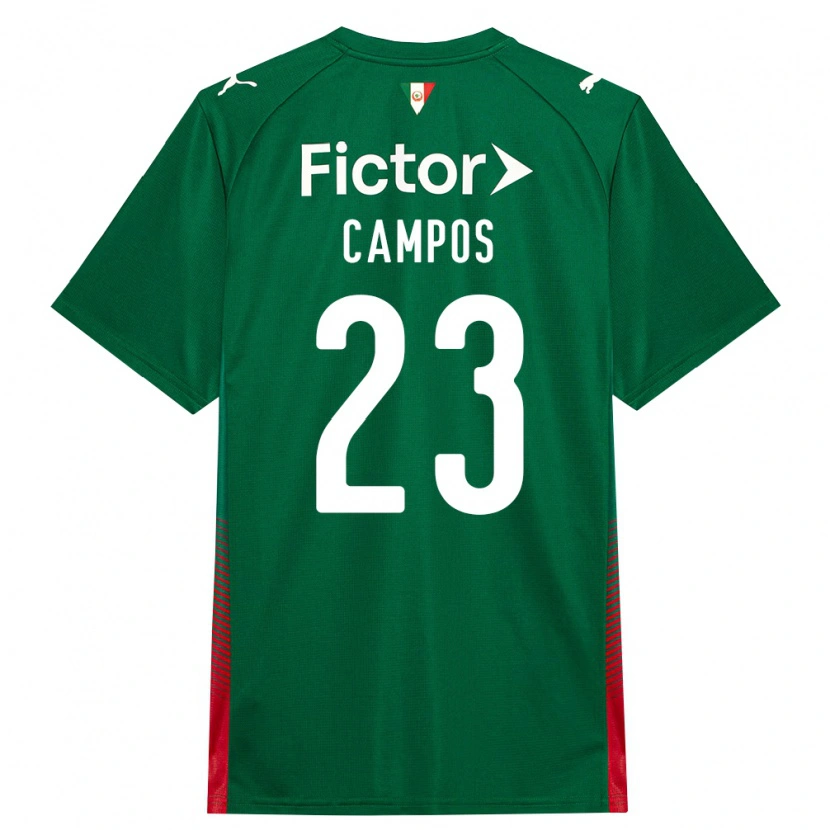 Danxen Hombre Camiseta Victor Campos #23 Verde Rojo Blanco 1ª Equipación 2026/27 La Camisa México