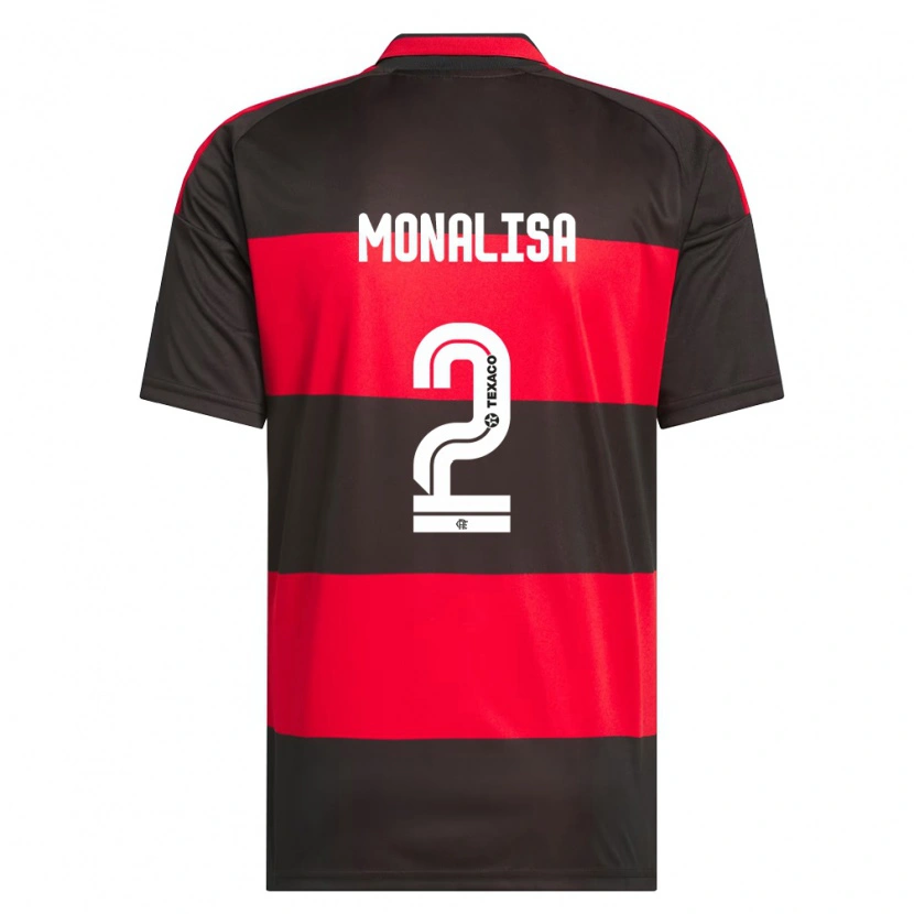Danxen Hombre Camiseta Monalisa #2 Rojo Negro Blanco 1ª Equipación 2026/27 La Camisa México
