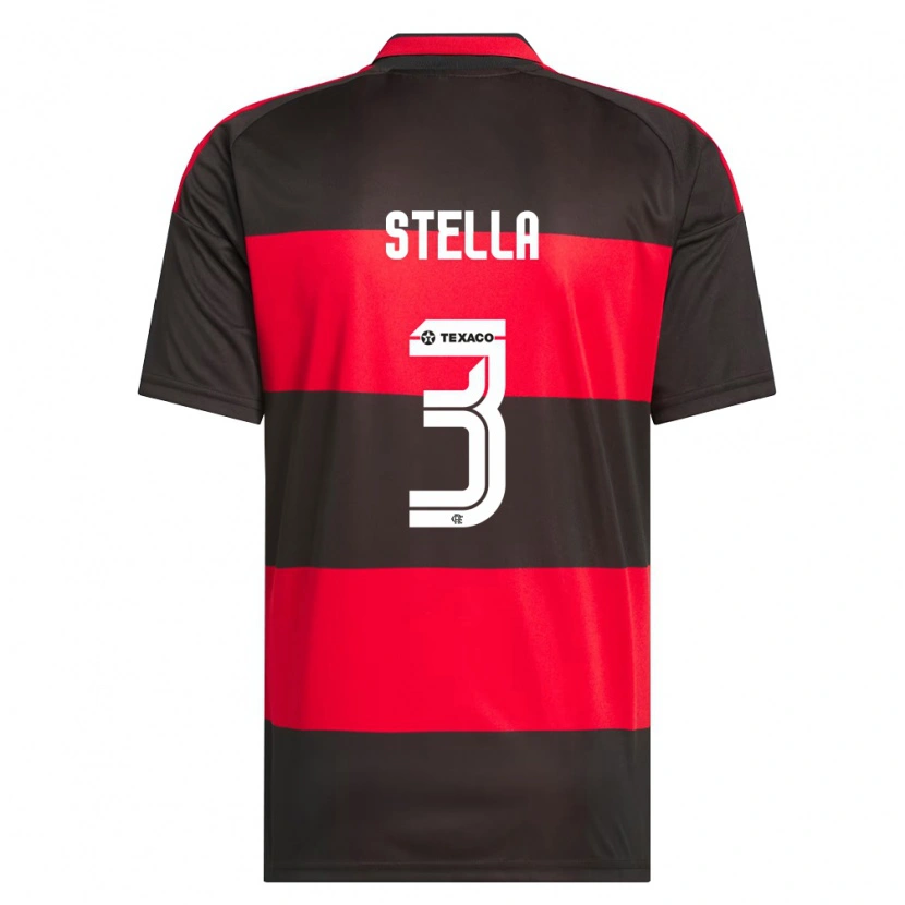Danxen Hombre Camiseta Stella #3 Rojo Negro Blanco 1ª Equipación 2026/27 La Camisa México