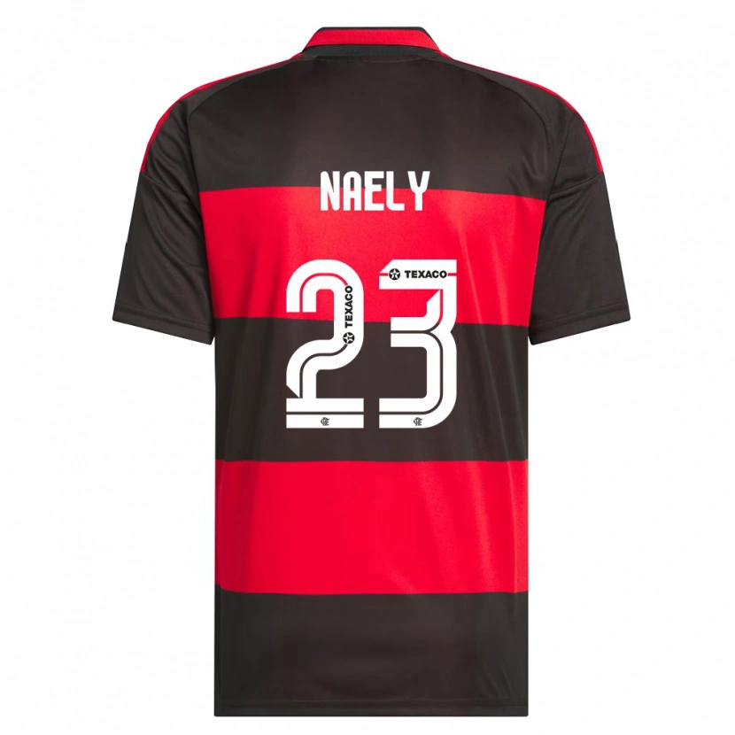 Danxen Hombre Camiseta Naely #23 Rojo Negro Blanco 1ª Equipación 2026/27 La Camisa México