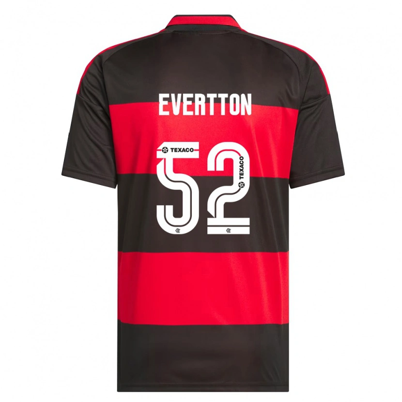 Danxen Hombre Camiseta Evertton Araújo #52 Rojo Negro Blanco 1ª Equipación 2026/27 La Camisa México