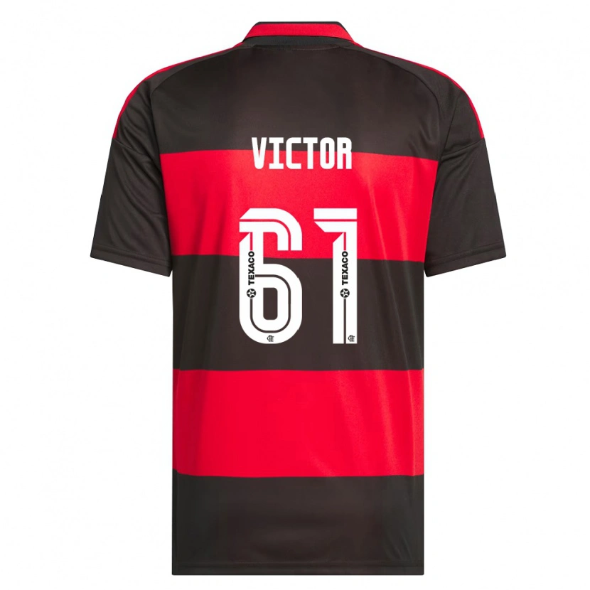 Danxen Hombre Camiseta João Souza #61 Rojo Negro Blanco 1ª Equipación 2026/27 La Camisa México