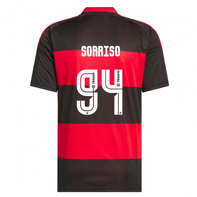 Danxen Hombre Camiseta Sorriso #94 Rojo Negro Blanco 1ª Equipación 2026/27 La Camisa México