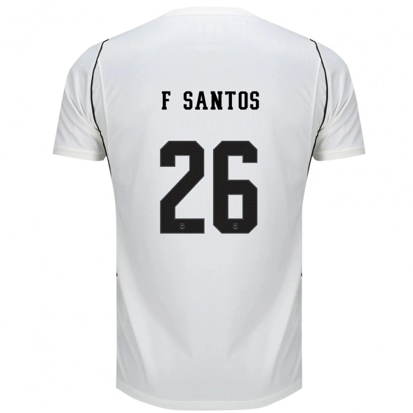 Danxen Hombre Camiseta Fabio Santos #26 Blanco Negro Rojo 1ª Equipación 2026/27 La Camisa México
