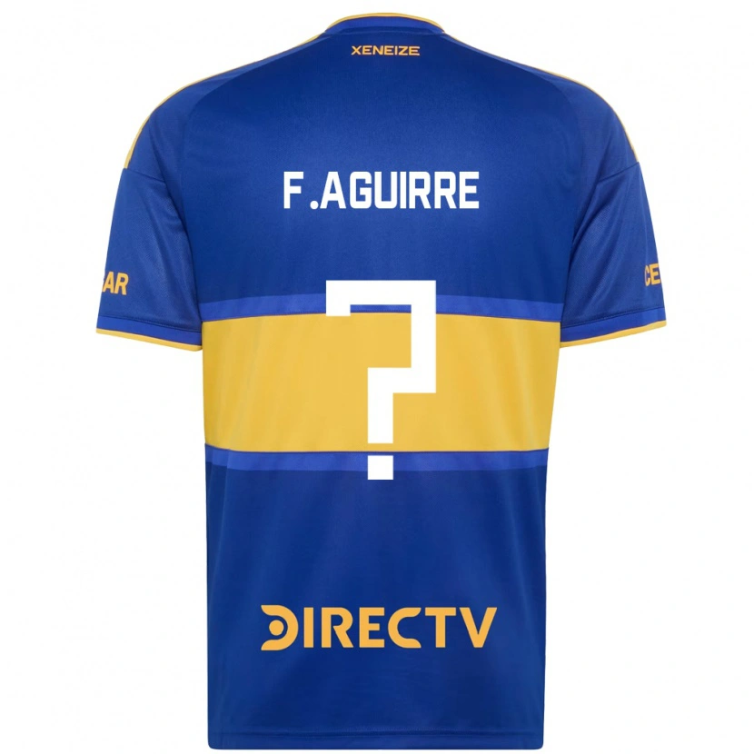Danxen Hombre Camiseta Federico Aguirre #0 Azul Real Amarillo 1ª Equipación 2026/27 La Camisa México