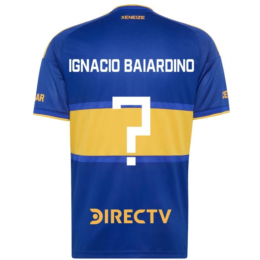 Danxen Hombre Camiseta Juan Ignacio Baiardino #0 Azul Real Amarillo 1ª Equipación 2026/27 La Camisa México