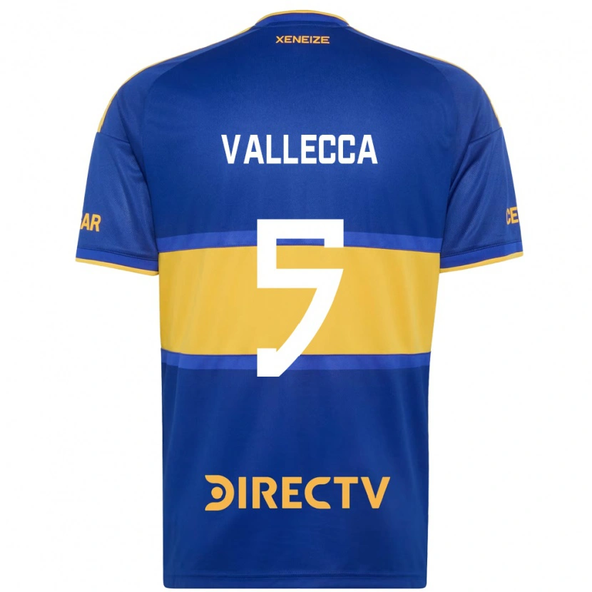 Danxen Hombre Camiseta Santiago Vallecca #5 Azul Real Amarillo 1ª Equipación 2026/27 La Camisa México