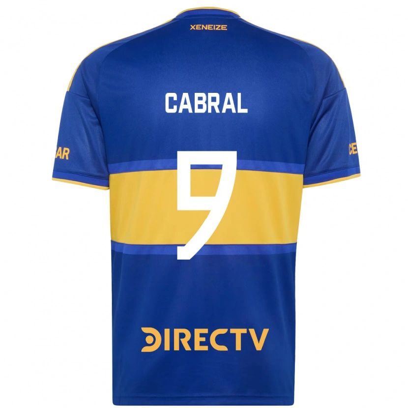 Danxen Hombre Camiseta Bruno Cabral #9 Azul Real Amarillo 1ª Equipación 2026/27 La Camisa México