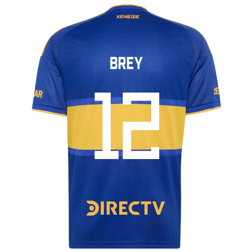 Danxen Hombre Camiseta Leandro Brey #12 Azul Real Amarillo 1ª Equipación 2026/27 La Camisa México