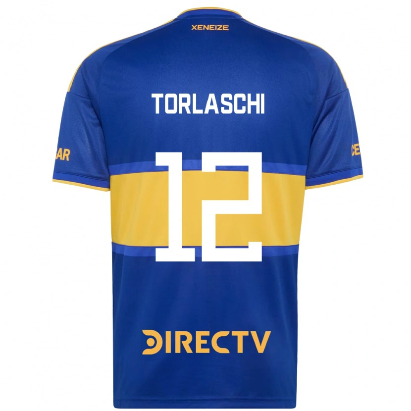 Danxen Hombre Camiseta Lucas Torlaschi #12 Azul Real Amarillo 1ª Equipación 2026/27 La Camisa México