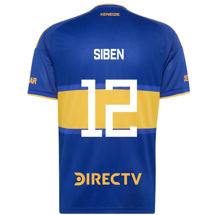 Danxen Hombre Camiseta Priscila Siben #12 Azul Real Amarillo 1ª Equipación 2026/27 La Camisa México