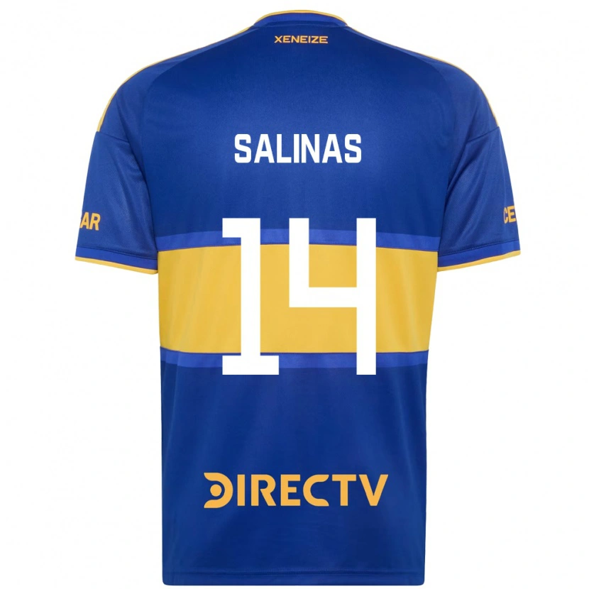 Danxen Hombre Camiseta Benjamin Salinas #14 Azul Real Amarillo 1ª Equipación 2026/27 La Camisa México