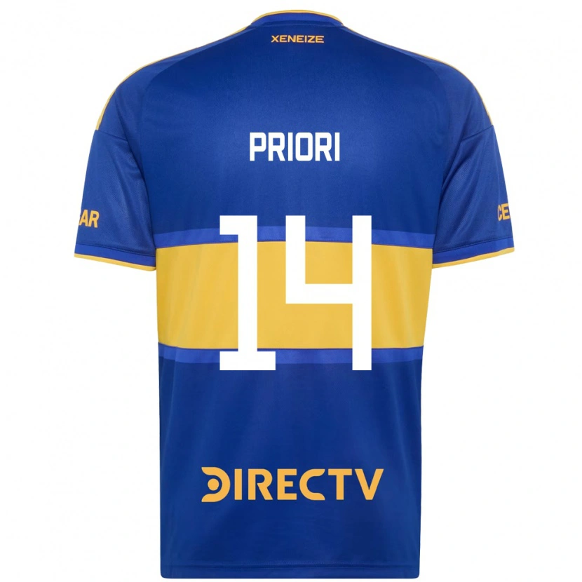 Danxen Hombre Camiseta Brisa Priori #14 Azul Real Amarillo 1ª Equipación 2026/27 La Camisa México