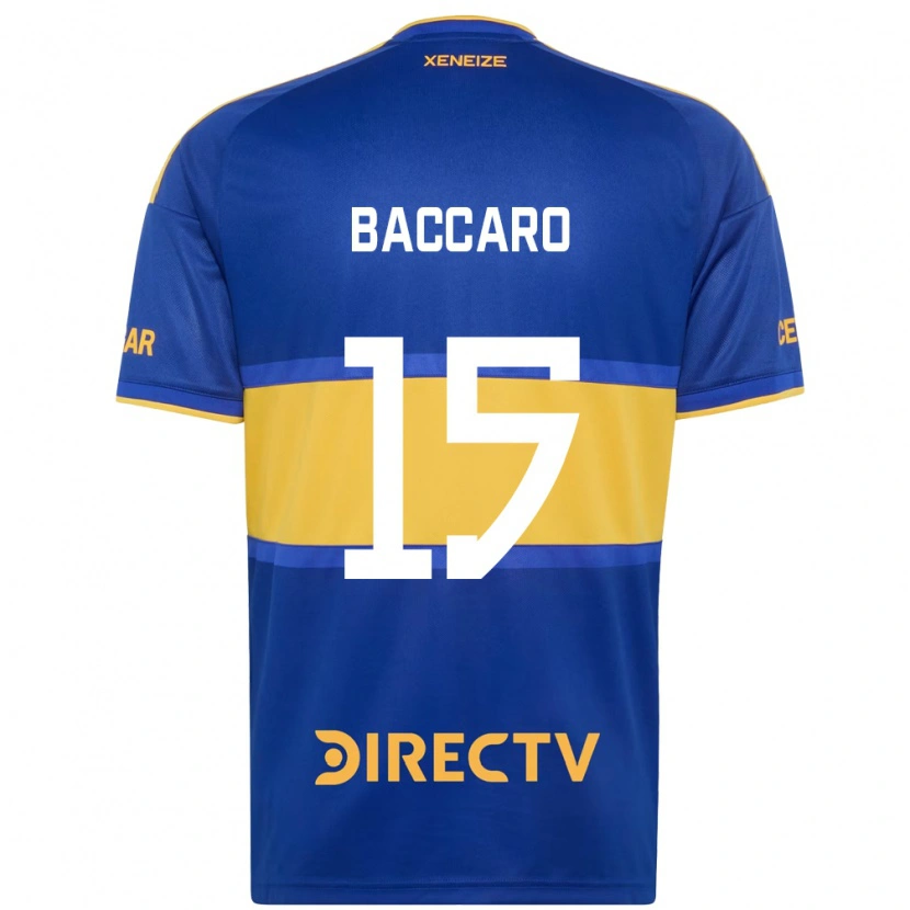 Danxen Hombre Camiseta Camila Baccaro #15 Azul Real Amarillo 1ª Equipación 2026/27 La Camisa México