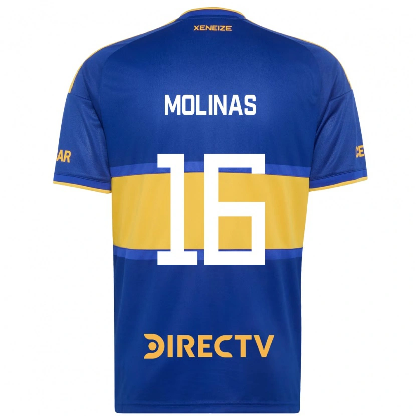 Danxen Hombre Camiseta Aaron Molinas #16 Azul Real Amarillo 1ª Equipación 2026/27 La Camisa México