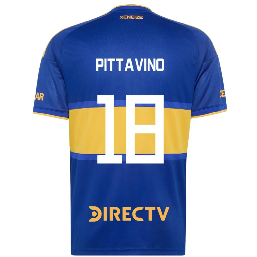 Danxen Hombre Camiseta Rodrigo Pittavino #18 Azul Real Amarillo 1ª Equipación 2026/27 La Camisa México