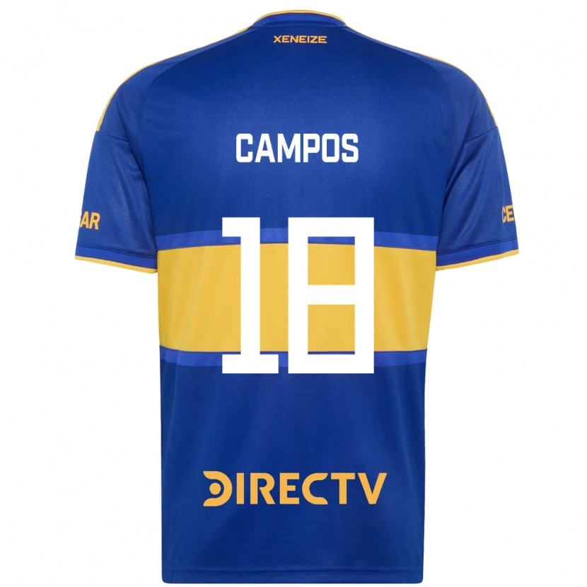 Danxen Hombre Camiseta Brisa Campos #18 Azul Real Amarillo 1ª Equipación 2026/27 La Camisa México