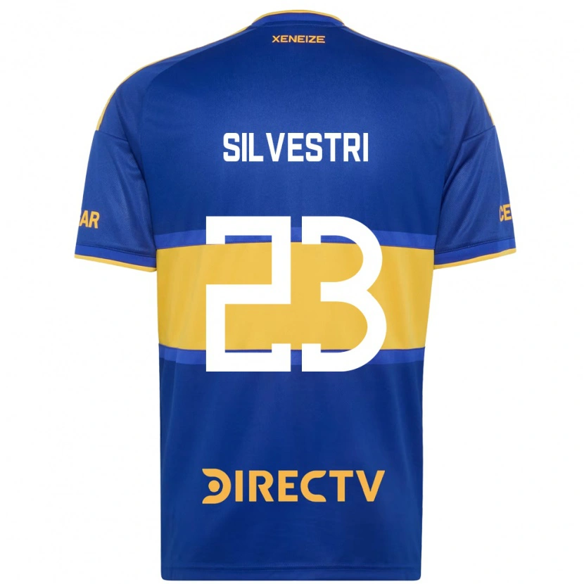 Danxen Hombre Camiseta Delfina Silvestri #23 Azul Real Amarillo 1ª Equipación 2026/27 La Camisa México